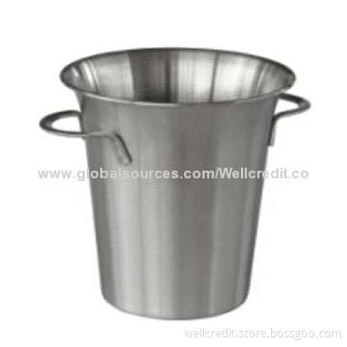 2014 new design SS ice bucket with durable bottom